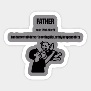 Father Defined Sticker